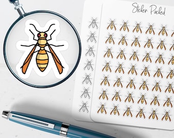 Wasp Planner Sticker Wasp Icon Sticker Wasp Sticker Insect Planner Sticker Bug Planner Sticker