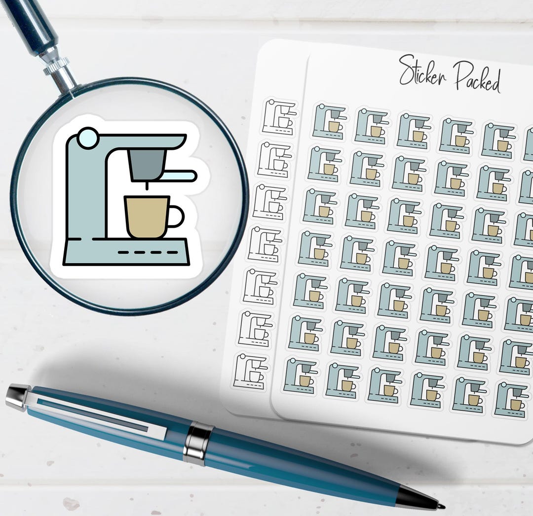 Expresso Machine Planner Sticker Expresso Machine Icon Sticker Expresso ...