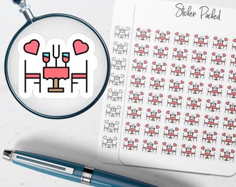 Romantic Dinner Planner Sticker Romantic Dinner Icon Sticker Romantic Dinner Sticker