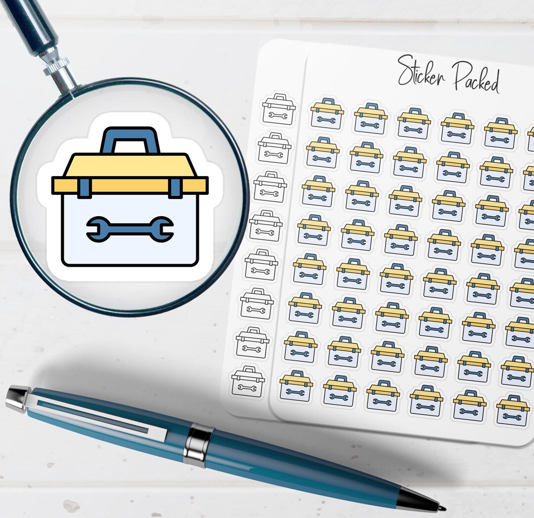 Tool Box Planner Sticker Tool Box Icon Sticker Tool Box Sticker - Etsy