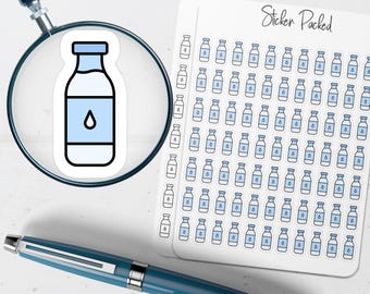 Milk Bottle Planner Sticker Milk Bottle Icon Sticker Milk Bottle Sticker