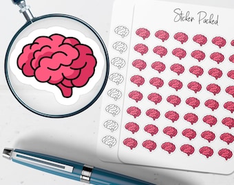 Brain Planner Sticker Brain Icon Sticker Brain Sticker