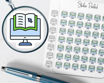 Online Learning Planner Sticker Online Learning Icon Sticker Online Learning Sticker
