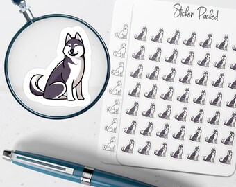 Husky Planner Sticker Husky Icon Sticker Husky Sticker