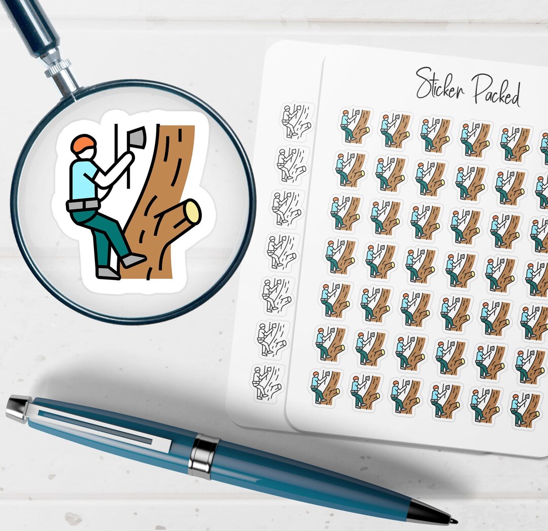 Cut Tree Planner Sticker Cut Tree Icon Sticker Cut Tree Sticker - Etsy