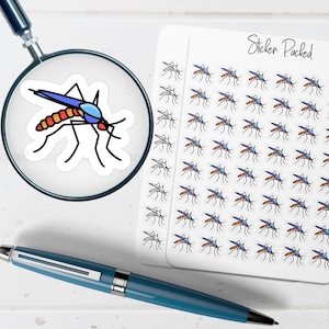 Mosquito Planner Sticker Mosquito Icon Sticker Mosquito Sticker Insect Planner Sticker Bug Planner Sticker