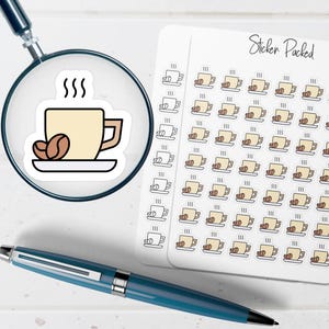 Coffee Planner Sticker Coffee Icon Sticker Coffee Sticker