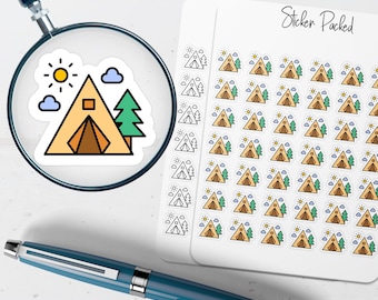 Camping Planner Sticker Camping Icon Sticker Camping Sticker