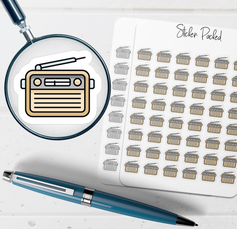 Triple R Radio Sticker Radio Planner Sticker Radio Icon Sticker Radio Sticker Music Planner ...