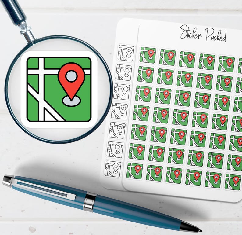 Address Planner Sticker Address Icon Sticker Address Sticker - Etsy