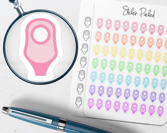 Ostomy Bag Planner Sticker Ostomy Bag Icon Sticker Ostomy Bag Sticker