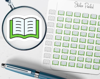 Open Book Planner Sticker Open Book Icon Sticker Open Book Sticker