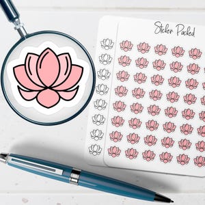Lotus Flower Planner Sticker Lotus Flower Icon Sticker Lotus Flower Sticker
