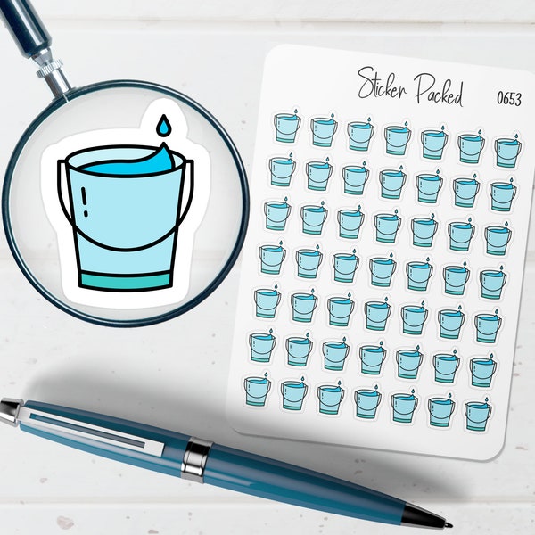 Bucket Planner Sticker Bucket Icon Sticker Bucket Sticker