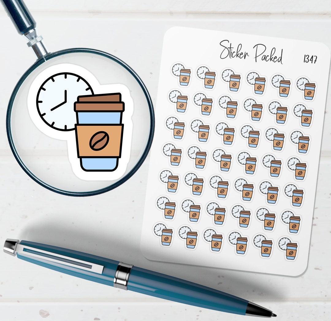 Coffee Break Planner Sticker Coffee Break Icon Sticker Coffee Break