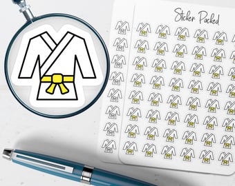Martial Arts Gi Planner Sticker Martial Arts Gi Icon Sticker Martial Arts Gi Sticker Martial Arts Sticker Karate Taekwondo