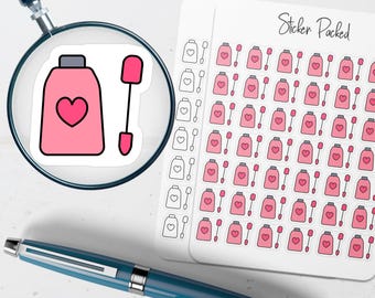 Nail Polish Planner Sticker Nail Polish Icon Sticker Nail Polish Sticker