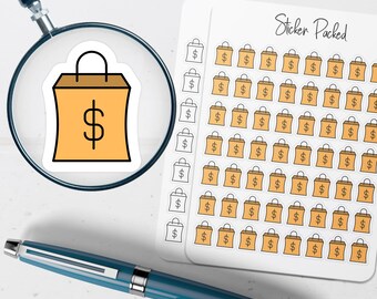 Spending Bag Planner Sticker Spending Bag Icon Sticker Spending Bag Sticker