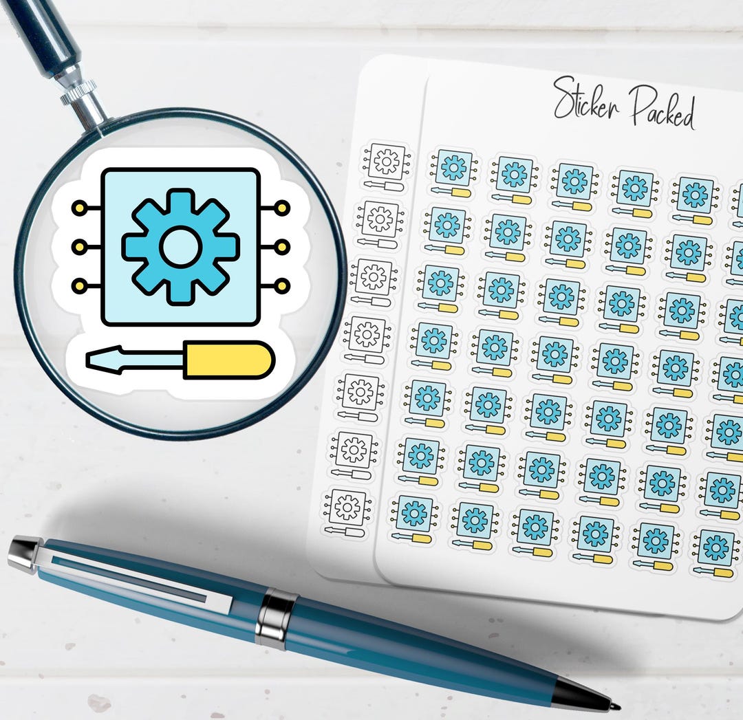 Hardware Setup Planner Sticker Hardware Setup Icon Sticker Hardware ...