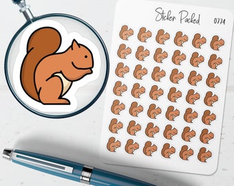 Squirrel Planner Sticker Squirrel Icon Sticker Squirrel Sticker