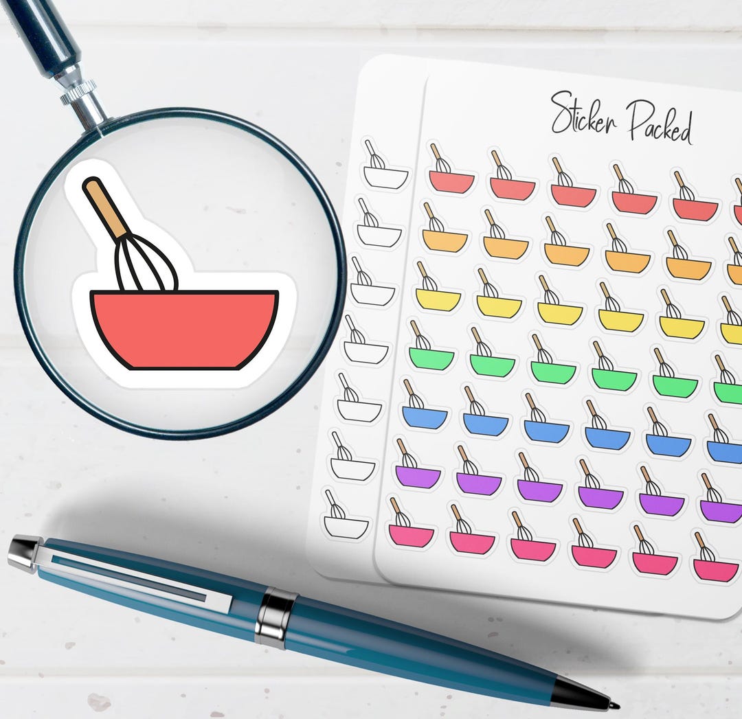Animation Sticker Mixing Mixing Bowl Planner Sticker Mixing Bowl Icon Sticker Mixing Bowl ...
