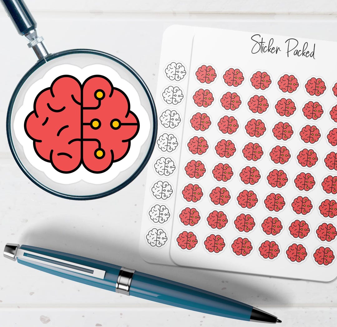 Brain Circuit Planner Sticker Brain Circuit Icon Sticker Brain Circuit ...
