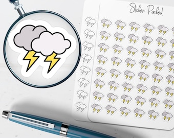 Lightning Planner Sticker Lightning Icon Sticker Lightning Sticker