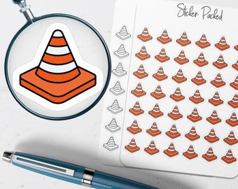 Traffic Cone Planner Sticker Traffic Cone Icon Sticker Traffic Cone Sticker