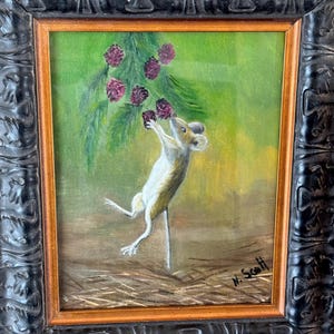 Small Signed Vintage Oil On Canvas, Framed