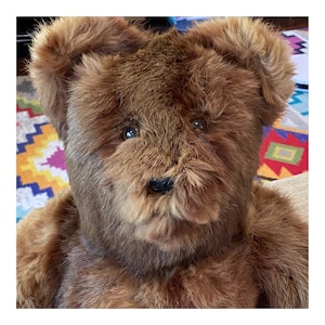 Vintage Russian Artisan Made Teddy Bear,