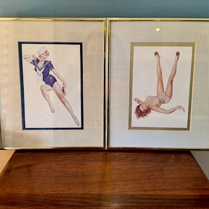 Framed Set of Alberto Vargas Pin-Up Prints