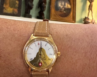 Vintage 1980s Nivada Baby Whale Wrist Watch, Swiss Made Quartz, New Battery!