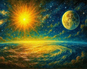 Creation- Sun, Moon and Stars