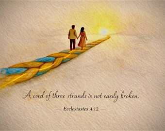 A Cord of Three Strands – Ecclesiastes 4:12 Christian Art Bundle