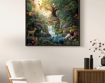 Garden of Eden Canvas Art | Christian Scripture Decor