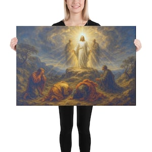The Transfiguration of Jesus on Canvas