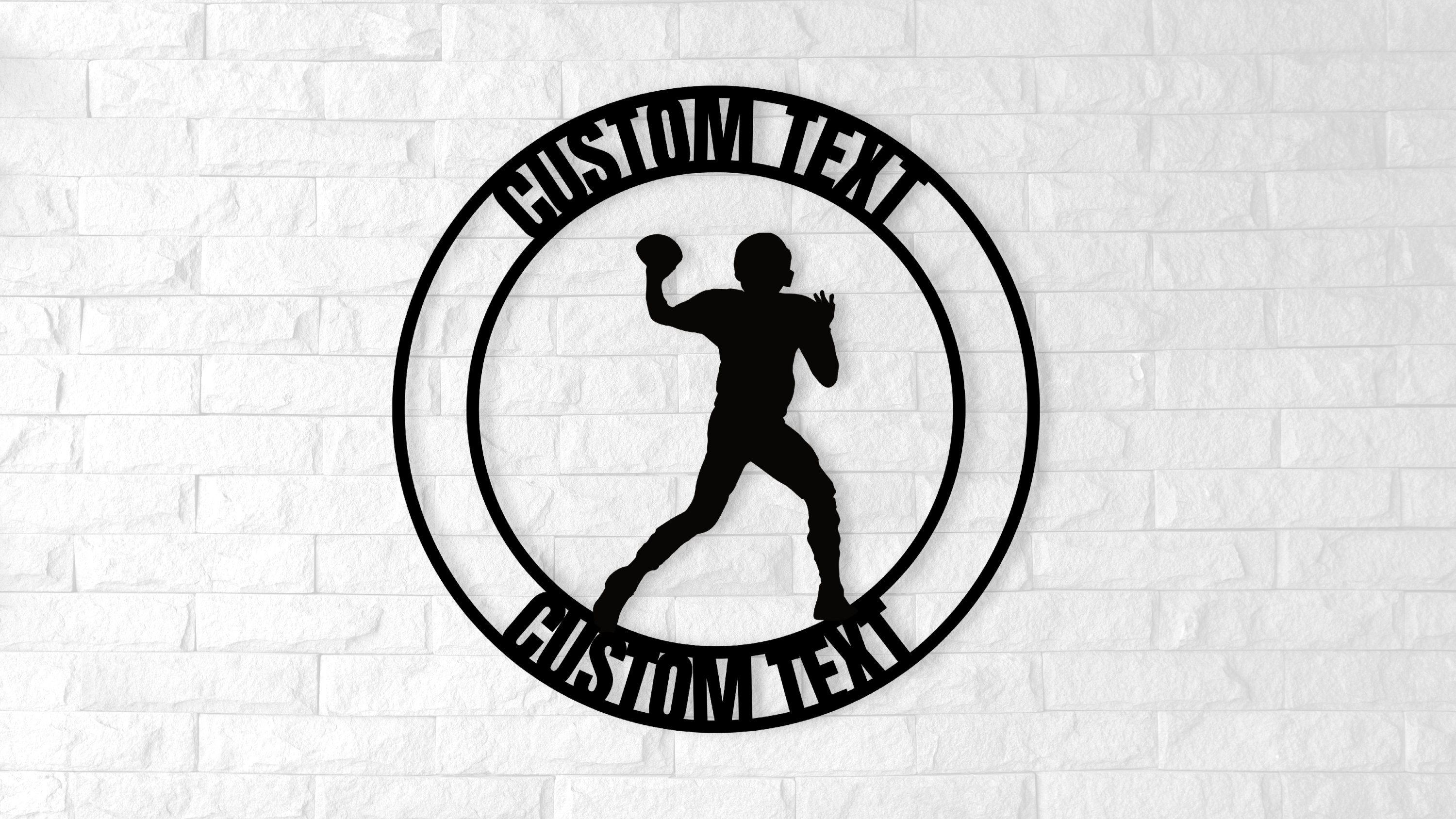 NFL Metal Wall Sign NFL Sign Custom Football Sign Personalised Etsy