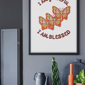 Inspirational Art, Digital Art, Printable Art Work, Wall Décor, Digital Prints, Minimal Prints, Modern Wall Art, Grateful  Wall Art
