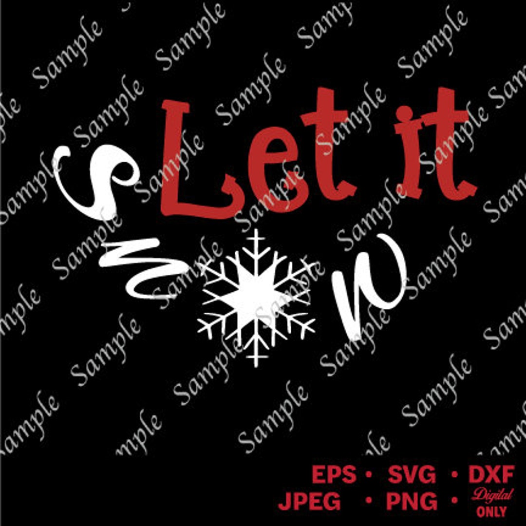 Let It Snow SVG Snowman SVG Christmas SVG Merry Christmas - Etsy