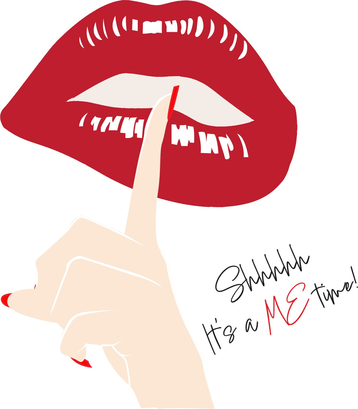 Shhh Finger Art Lips Svg Love Png Funny Png Its a Me Etsy