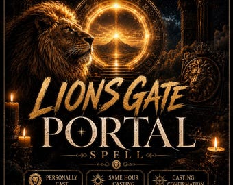 Spreuk voor het Lions Gate-portaal | Lions Gate-ritueel | Manifestatiespreuk volgens de 8:8-methode | Spreuk die dezelfde dag nog wordt uitgevoerd