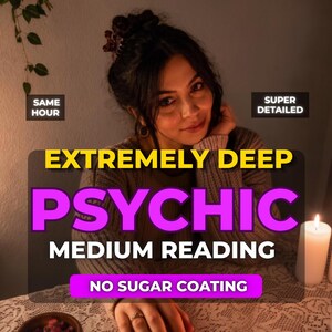 Premium-Sitzung mit Medium innerhalb einer Stunde | Ihre Antworten finden Sie hier | Tarot für Liebe, Leben & Karriere | Echte Telepathie | Medium-Einsichten