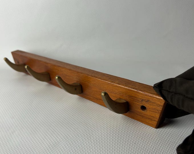 Cloths Rack Mcm Hanger Clothes Hanger Clothes Rack Teak Brass Sweden 1960s. Swedish ...