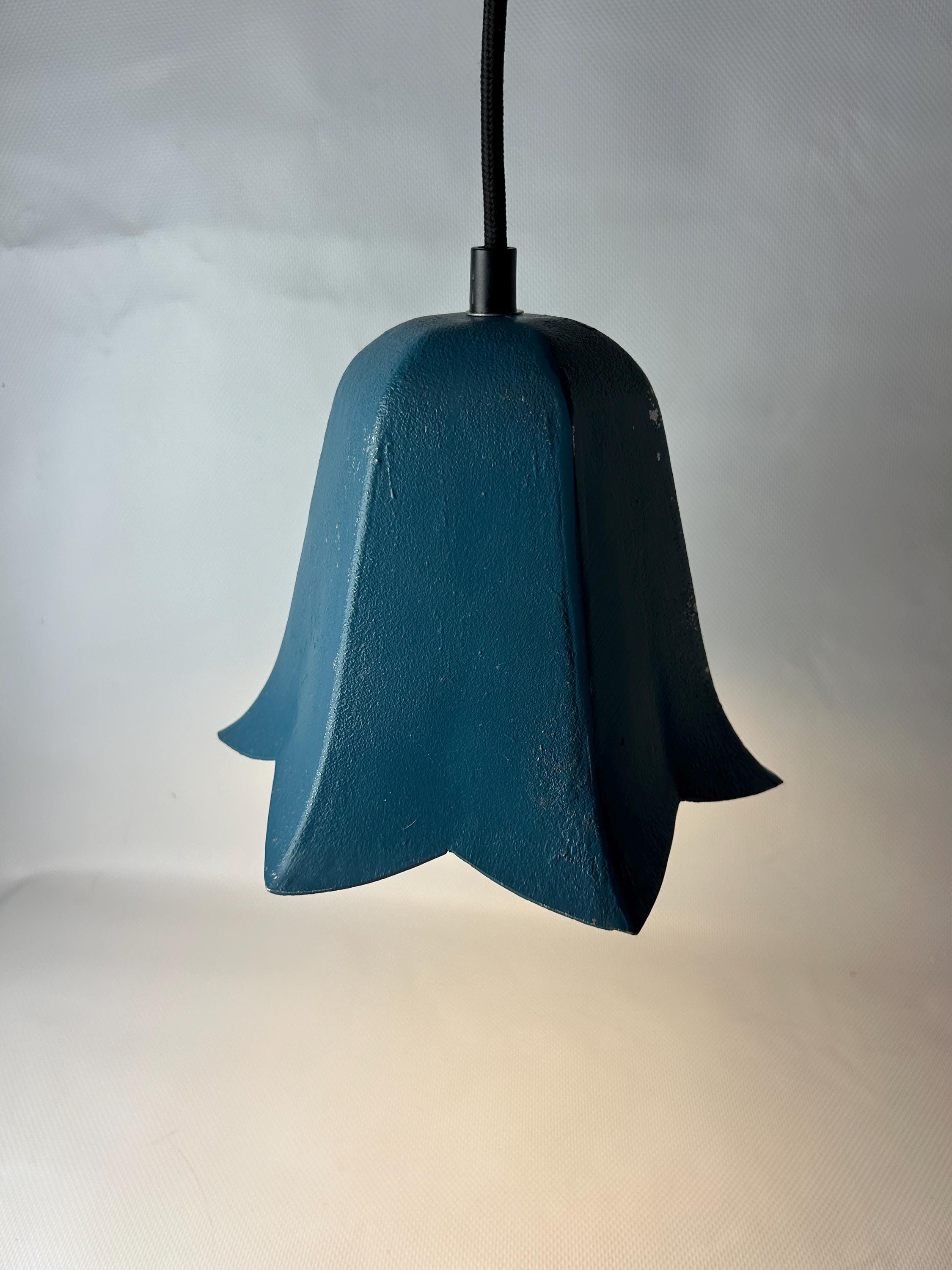 Blue flowers hanging antique lamp - Etsy 日本