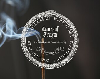 tears of freyja — ritual incense // pack of 10 premium sticks, victorian gothic, dark academia, macabre, witch aesthetic, autumn, halloween