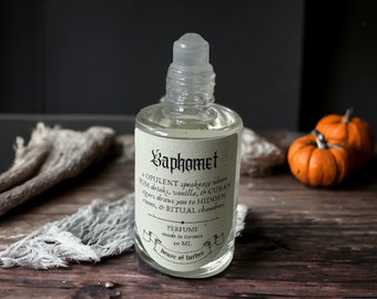 baphomet — perfume oil // rituals, devotional oil, victorian gothic, dark academia, macabre, witch aesthetic, spooky gifts ideas, autumn