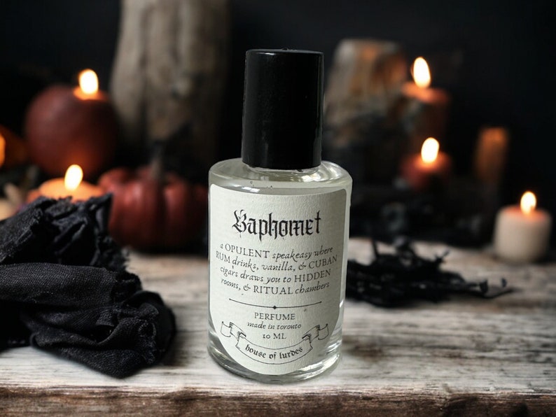 baphomet perfume oil // rituals, devotional oil, victorian gothic, dark academia, macabre, witch aesthetic, spooky gifts ideas, autumn image 3