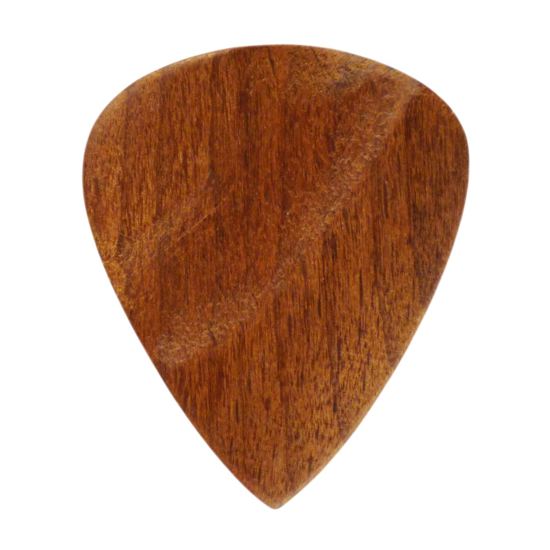Dark Steamed Beech Wood Guitar or Bass Pick 3.0 Mm Ultra Heavy Gauge 351 Groove Shape Natural