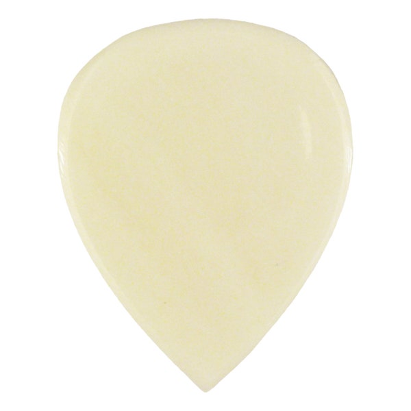 Camel Bone Guitar Or Bass Pick - 3.0 mm Ultra Heavy Gauge - 351 Groove XL Shape - Natural Finish Handmade Specialty Exotic Plectrum