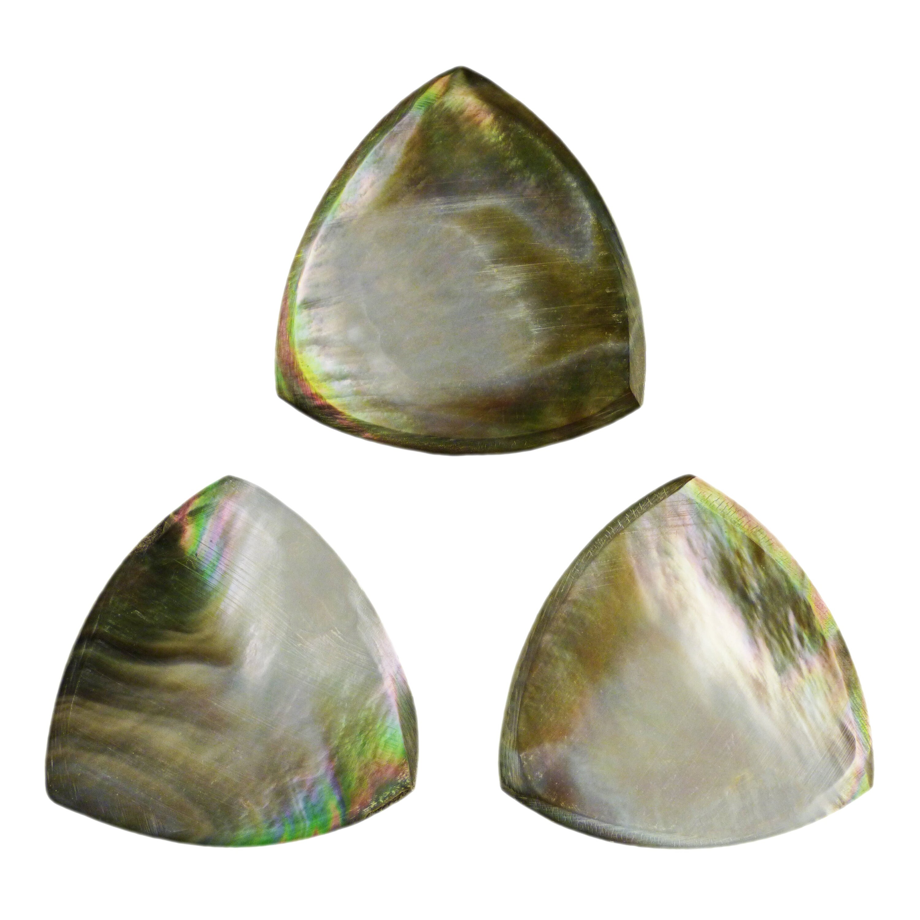 Shell Plectuim Black Abalone Shell Guitar or Bass Pick - 2.0 Mm - 346 Wedge Triangle ...